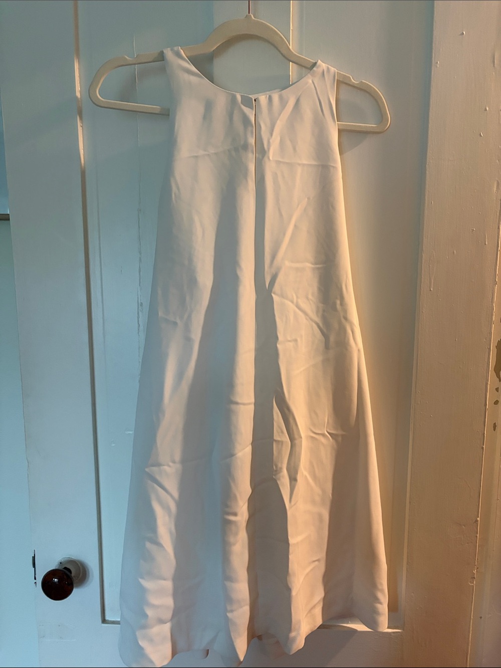Loft Sleeveless White Halter Dress